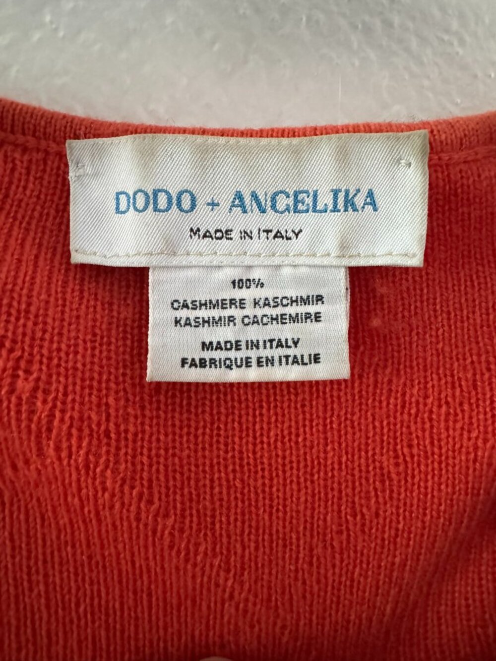 Dodo + Angelika - Orange - Cardigan - Cashmere - Vintage - Picture 7 of 9